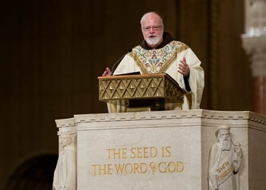 Cardinal O’Malley celebrates the Vigil Mass for Life at the Basilica Shrine of the Immaculate Conception in Washington, D.C. Jan. 21, 2014. The Mass held the night before the March for Life was attended by an estimated 10,000 people. Pilot photo by Gregory L. Tracy 