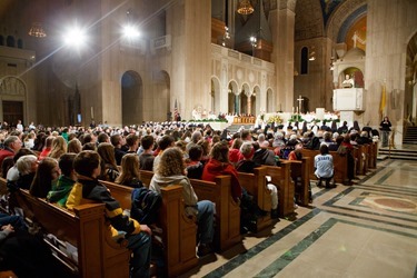 Cardinal O’Malley celebrates the Vigil Mass for Life at the Basilica Shrine of the Immaculate Conception in Washington, D.C. Jan. 21, 2014. The Mass held the night before the March for Life was attended by an estimated 10,000 people. Pilot photo by Gregory L. Tracy 