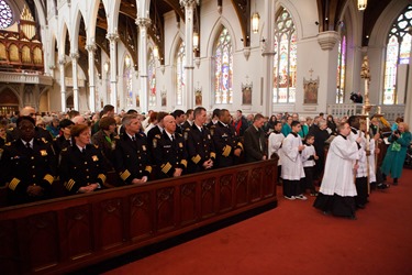 Cardinal Seán P. O'Malley celebrates Mass for the Feast of St. Patrick at the Cathedral of the Holy Cross March 17, 2014. 
Pilot photo/ Gregory L. Tracy