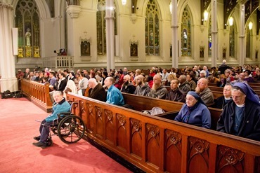 Holy Thursday Mass of the Lord’s Supper celebrated at the Cathedral of the Holy Cross April 17, 2014. Pilot photo/ Christopher S. Pineo 