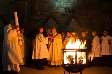 Easter Vigil, celebrated at the Cathedral of the Holy Cross April 19, 2014. Pilot photo/ Christopher S. Pineo 