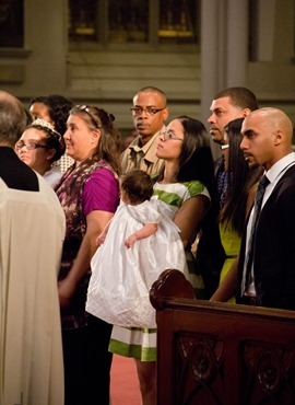 Easter Vigil, celebrated at the Cathedral of the Holy Cross April 19, 2014. Pilot photo/ Christopher S. Pineo 