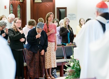 Mass and luncheon for consecrated virgins of the Archdiocese of Boston at the archdiocese’s Pastoral Center, Aug. 13, 2014  Pilot photo/ Gregory L. Tracy