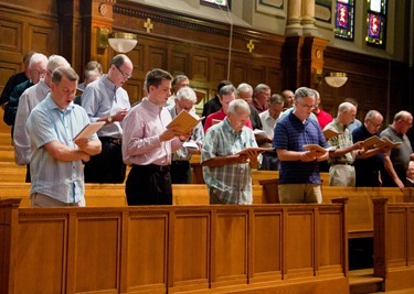 Annual Vianney gathering at St. John’s Seminary, Aug. 7, 2014. Pilot photo/ Christopher S. Pineo 