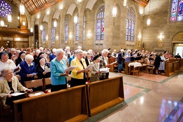 Celebration of women religious jubilarians, St. Theresa Church, West Roxbury Sept. 20, 2014. Pilot photo/ Gregory L. Tracy 