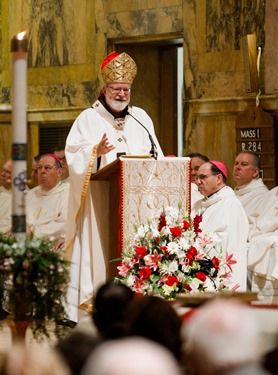 Funeral Mass of Boston Auxiliary Bishop Emeritus John P. Boles, Oct. 16, 2014 at St. Paul’s Church in Cambridge, Mass. (Pilot photo by Gregory L. Tracy)