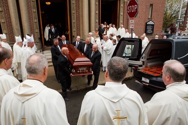 Funeral Mass of Boston Auxiliary Bishop Emeritus John P. Boles, Oct. 16, 2014 at St. Paul’s Church in Cambridge, Mass. (Pilot photo by Gregory L. Tracy)