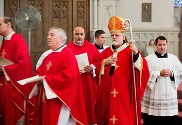 The Combined Celebration of the Red Mass and the White Mass at the Cathedral of the Holy Cross, Oct. 26, 2014. The Mass was followed by a luncheon at the Seaport Hotel in Boston featuring a keynote address by U.S. Ambassador to the Holy See Kenneth Hackett.<br />
Pilot photo/ Christopher S. Pineo<br />
