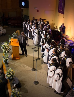 Prayer Service for Massachusetts Governor-elect Charlie Baker and Lieutenant Governor-elect Karyn Polito held on the eve of their inauguration, Jan. 7, 2015 at Congregation Lion of Juda in Boston.
Pilot photo/ Christopher S. Pineo 
