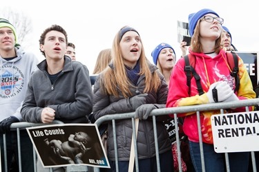 Cardinal Sean P. O’Malley participates in the annual March for Life in Washington, D.C. Jan. 22, 2015.
Pilot photo/ Gregory L. Tracy
