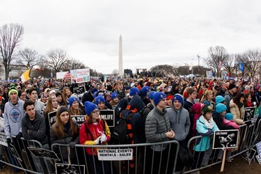 Cardinal Sean P. O’Malley participates in the annual March for Life in Washington, D.C. Jan. 22, 2015.
Pilot photo/ Gregory L. Tracy
