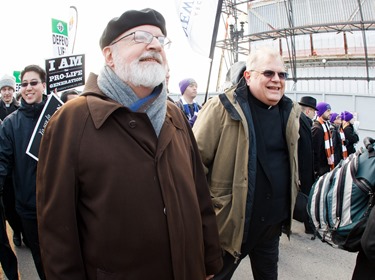 Cardinal Sean P. O’Malley participates in the annual March for Life in Washington, D.C. Jan. 22, 2015.
Pilot photo/ Gregory L. Tracy
