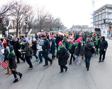 Cardinal Sean P. O’Malley participates in the annual March for Life in Washington, D.C. Jan. 22, 2015.
Pilot photo/ Gregory L. Tracy
