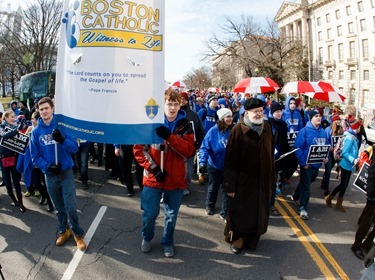 Cardinal Sean P. O’Malley participates in the annual March for Life in Washington, D.C. Jan. 22, 2015.
Pilot photo/ Gregory L. Tracy
