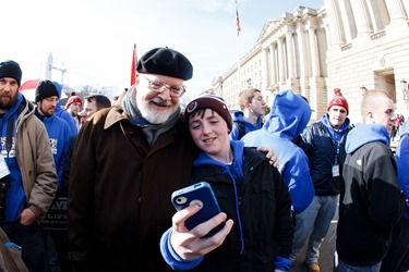 Cardinal Sean P. O’Malley participates in the annual March for Life in Washington, D.C. Jan. 22, 2015.
Pilot photo/ Gregory L. Tracy
