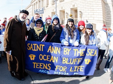 Cardinal Sean P. O’Malley participates in the annual March for Life in Washington, D.C. Jan. 22, 2015.
Pilot photo/ Gregory L. Tracy
