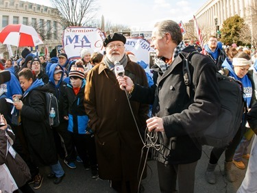 Cardinal Sean P. O’Malley participates in the annual March for Life in Washington, D.C. Jan. 22, 2015.
Pilot photo/ Gregory L. Tracy
