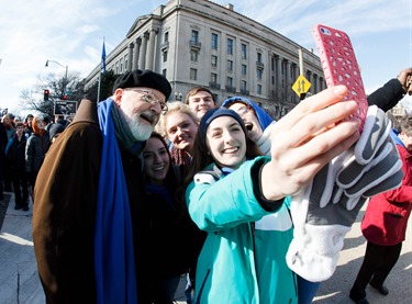 Cardinal Sean P. O’Malley participates in the annual March for Life in Washington, D.C. Jan. 22, 2015.
Pilot photo/ Gregory L. Tracy
