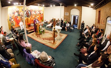 Baptism of Olivia Isabel Enrique at Our Lady of the Assumption Parish, East Boston, Jan. 4, 2015.
Photo by Gregory L. Tracy