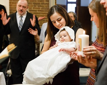 Baptism of Olivia Isabel Enrique at Our Lady of the Assumption Parish, East Boston, Jan. 4, 2015.
Photo by Gregory L. Tracy