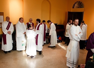 Cardinal Sean O’Malley celebrates Mass with the Boston groups in Washington, D.C. for the March for Life at the Shrine of the Sacred Heart Jan. 22, 2015.
Pilot photo/ Gregory L. Tracy
