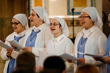 Cardinal Sean O’Malley celebrates Mass with the Boston groups in Washington, D.C. for the March for Life at the Shrine of the Sacred Heart Jan. 22, 2015.
Pilot photo/ Gregory L. Tracy
