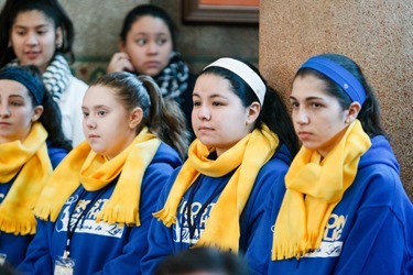 Cardinal Sean O’Malley celebrates Mass with the Boston groups in Washington, D.C. for the March for Life at the Shrine of the Sacred Heart Jan. 22, 2015.
Pilot photo/ Gregory L. Tracy
