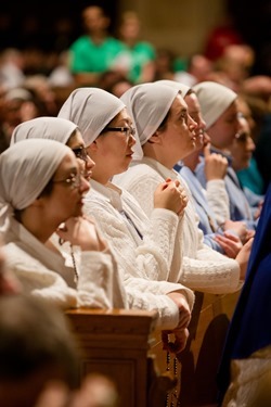 Vigil Mass for Life at the Basilica of the National Shrine of the Immaculate Conception Jan. 21, 2015.
Pilot photo/ Gregory L. Tracy
