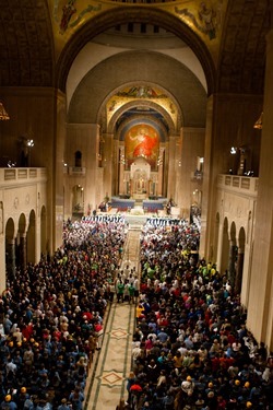 Vigil Mass for Life at the Basilica of the National Shrine of the Immaculate Conception Jan. 21, 2015.
Pilot photo/ Gregory L. Tracy
