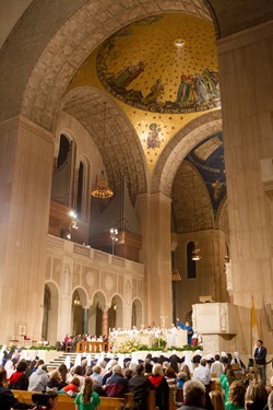 Vigil Mass for Life at the Basilica of the National Shrine of the Immaculate Conception Jan. 21, 2015.
Pilot photo/ Gregory L. Tracy
