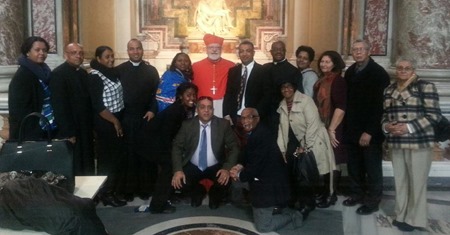 Cardinal Sean with Folks from St Edith Stein II