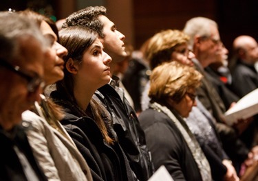 Ecumenical prayer service to mark the centennial of the Armenian genocide held at Trinity Church in Boston April 23, 2015. 
Pilot photo/ Gregory L. Tracy 
