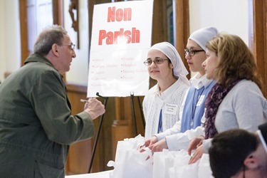 Cardinal Sean P. O'Malley celebrates the annual Chrism Mass at the Cathedral of the Holy Cross March 31, 2015.  The Mass at which the sacred oils are blessed is also an occasion to celebrate priestly fraternity. (Pilot photo/ Gregory L. Tracy)