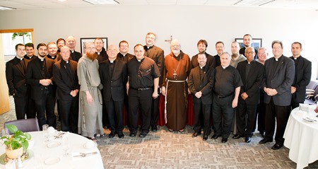 Mass for priest and brothers celebrating silver jubilees, June 24, 2015. Pilot photo/ Gregory L. Tracy 