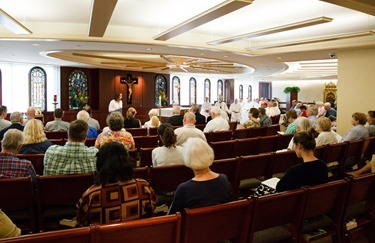 Mass for priest and brothers celebrating silver jubilees, June 24, 2015. Pilot photo/ Gregory L. Tracy 