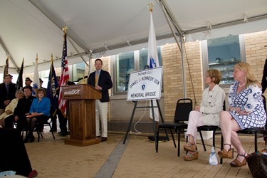 Father Daniel Kennedy memorial bridge dedication in Needham, Mass., June 15, 2015.
Pilot photo/ Christopher S. Pineo 
