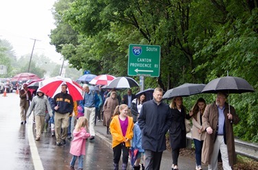 Father Daniel Kennedy memorial bridge dedication in Needham, Mass., June 15, 2015.
Pilot photo/ Christopher S. Pineo 
