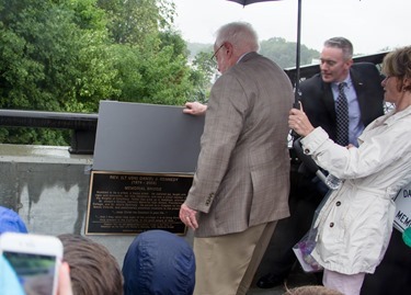 Father Daniel Kennedy memorial bridge dedication in Needham, Mass., June 15, 2015.
Pilot photo/ Christopher S. Pineo 
