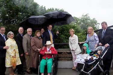 Father Daniel Kennedy memorial bridge dedication in Needham, Mass., June 15, 2015.
Pilot photo/ Christopher S. Pineo 
