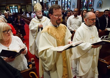 Institution of lectors and acolytes for Redemptoris Mater Seminary at St. Lawrence Church in Brookline June 21, 2015.
Photo by Gregory L. Tracy 
