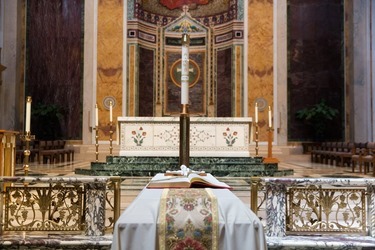 Cardinal Donald Wuerl celebrates the Funeral Mass for Cardinal William Wakefield Baum on July 31 at the Cathedral of St. Matthew the Apostle.