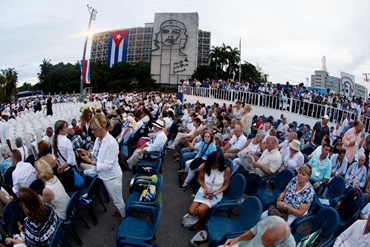 Boston pilgrims attend a Mass celebrated by Pope Francis in Havana’s Revolution Square September 20, 2015.
Pilot photo/Gregory L. Tracy