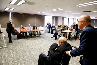 Betania Choir visits Cardinal O'Malley at the Pastoral Center in Braintree, Oct 21, 2015. (Pilot photo/ Gregory L. Tracy)