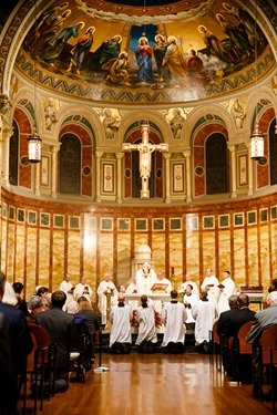 Boston Area Order of Malta Mass and Dinner held at St. John’s Seminary in Brighton, Mass. Oct. 22, 2015.  Cardinal Seán P. O'Malley was Principal celebrant of the Mass and the dinner featured keynote speaker Father James Martin, S.J.
Photo by Gregory L. Tracy, The Pilot
