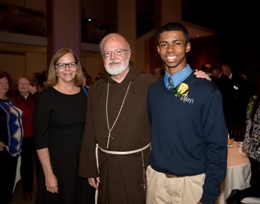 Kathy Mears, Cardnial and Marlin Scott'18