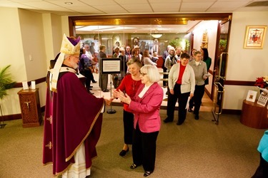 Pastoral Center employee Advent Gathering, Dec. 17, 2015. (Photo by Gregory L. Tracy, The Pilot)