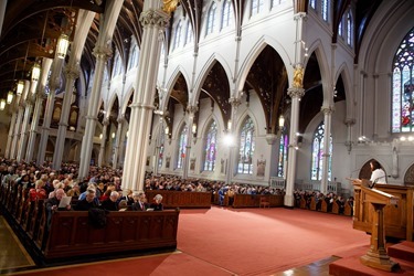 The 2015 Cheverus Awards Vespers service celebrated Nov. 29, the First Sunday of Advent at the Cathedral of the Holy Cross by Cardinal Sean P. O'Malley. Pilot photo/ Gregory L. Tracy 