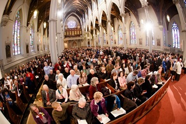 The 2015 Cheverus Awards Vespers service celebrated Nov. 29, the First Sunday of Advent at the Cathedral of the Holy Cross by Cardinal Sean P. O'Malley. Pilot photo/ Gregory L. Tracy 