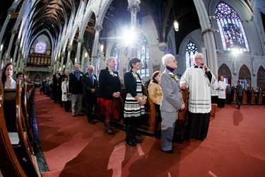 The 2015 Cheverus Awards Vespers service celebrated Nov. 29, the First Sunday of Advent at the Cathedral of the Holy Cross by Cardinal Sean P. O'Malley. Pilot photo/ Gregory L. Tracy 