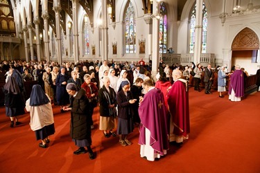 Mass for the Year of Consecrated Life celebrated by Cardinal Sean P. O'Malley at the Cathedral of the Holy Cross Nov. 29, 2015. Pilot photo/ Gregory L. Tracy